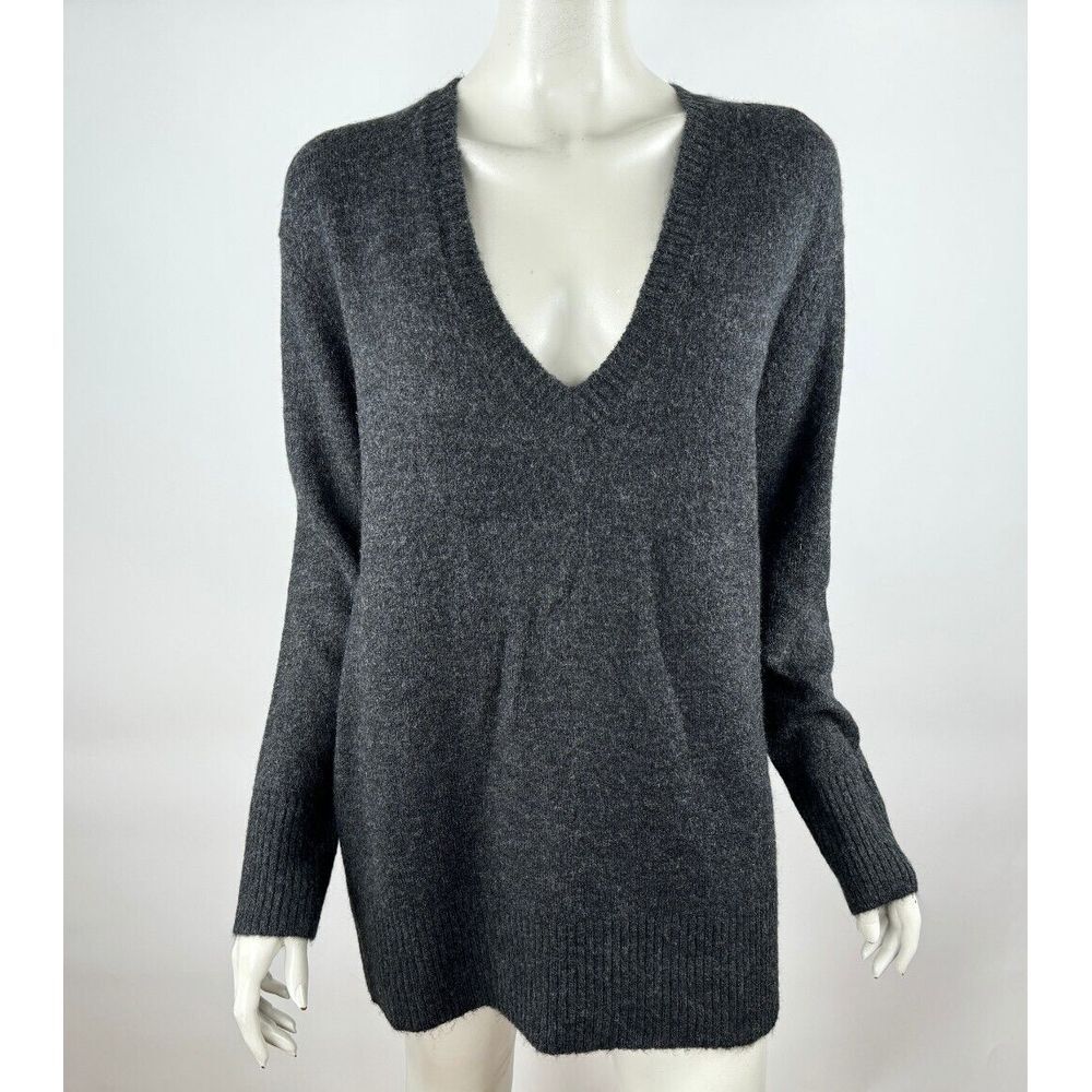 Treasure & Bond V-neck Sweater Womens M NWT $79 Wool Alpaca Long Sleeve Pullover